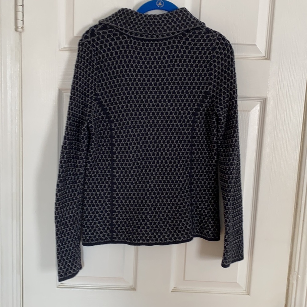 Pendleton Jacket Style Sweater With Honeycomb Des… - image 6